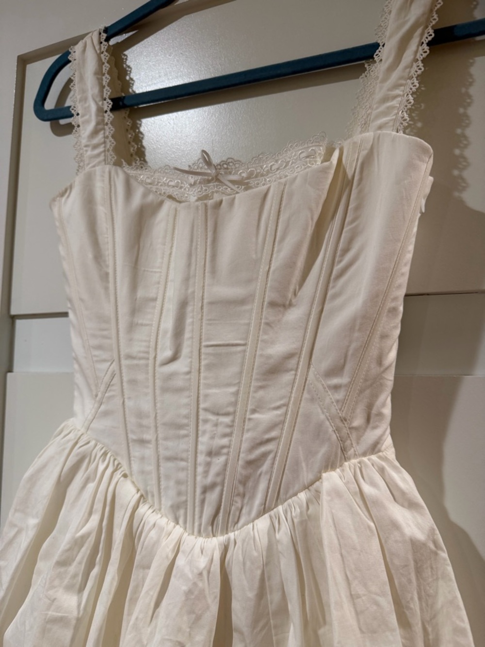 House of CB White Vintage-Style Mini Dress - Picture 6 of 12